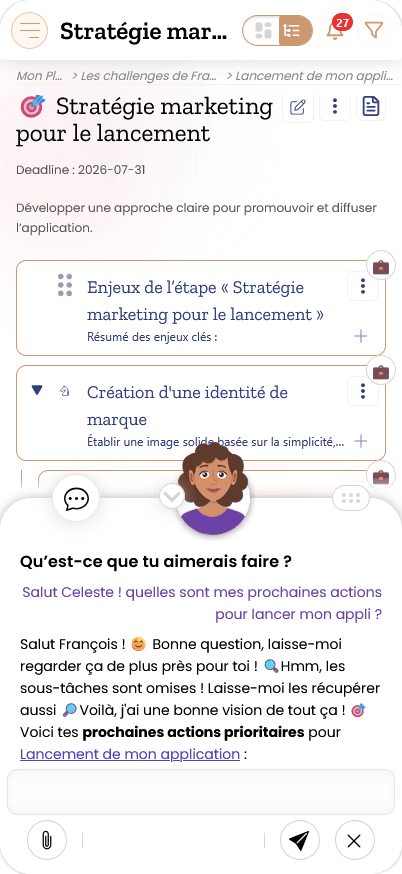 Aperçu de Celeste sur mobile